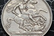 1889 Queen Victoria Silver Crown coin