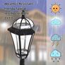 Set of 2 Solar LED Garden Lamp Posts Image 7