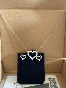 Moissanite Diamond Heart Set