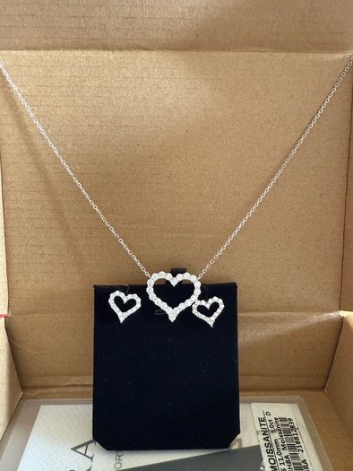 Moissanite Diamond Heart Set