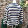 Blue and white striped knit sweater Image 2