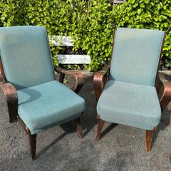 1960s Bentwood Fireside Armchairs x2
