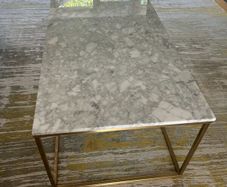 Marble & Gold Coffee Table & matching side table