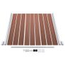 WPC Fence Set 10 Square + 1 Slanted 1830x186 cm Brown Image 8