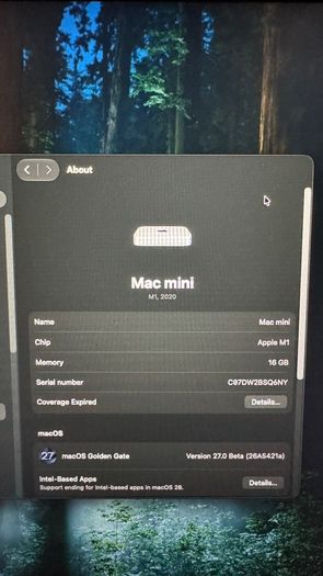 Mac mini M1 16GB RAM 512GB SSD Good Condition
