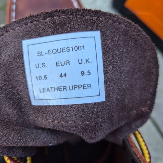 SL-Saint Men's Leather  Moc Toe Boots, Brand New, UK 9.5/EU 44