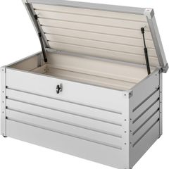 Metal Garden Storage Box 360 Litres  Lockable with Gas Springs