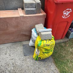 2 bags of rubble and broken blocks