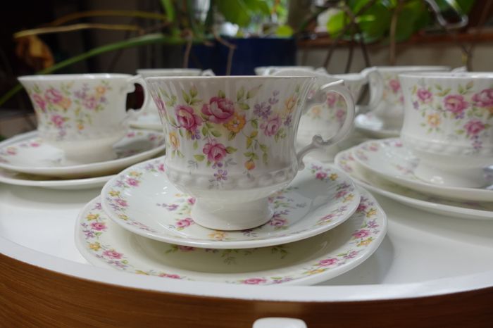 Vintage Elizabethan tee/coffee 6 person set