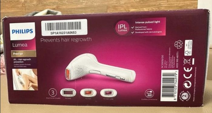 Philips Lumea Prestige Hair Removal System - Cordless for Body, Face, Bikini - EXTRA LARGE WINDOWS FOR FASTER TREATMENT