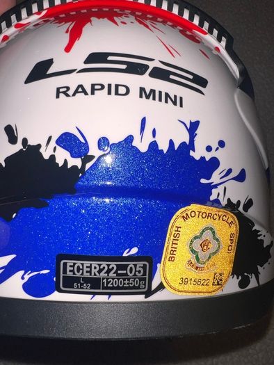 Kids motor bike helmet