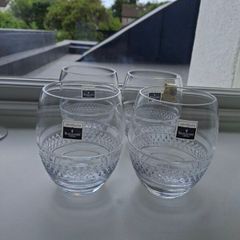 Waterford Crystal John Rocha Voya Tumbers x 4