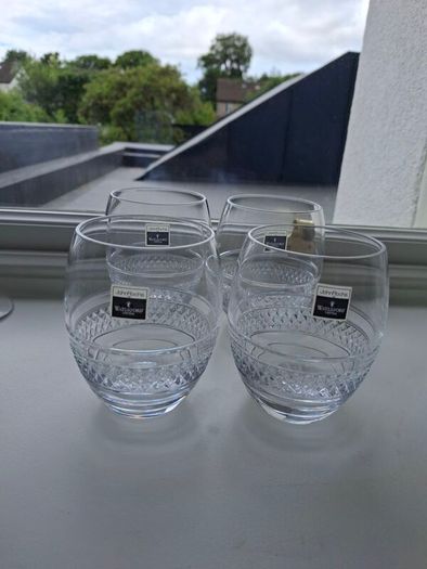Waterford Crystal John Rocha Voya Tumbers x 4