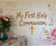 Communion banner for wall