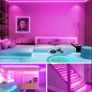 30m Led Strip Lights RGB Music Sync Color Changing, Led Lights with Smart App Control Remote, Led Lights for Bedroom Lighting Flexible Home Decoration Image 6