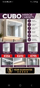Mirror cabinets illuminated 500/600/800