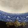 Antique Victorian Blue and White Platter, Unknown Maker in the Temple Pattern circa 1870 Image 2