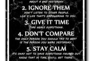 7 Rules of Life : Metal Sign