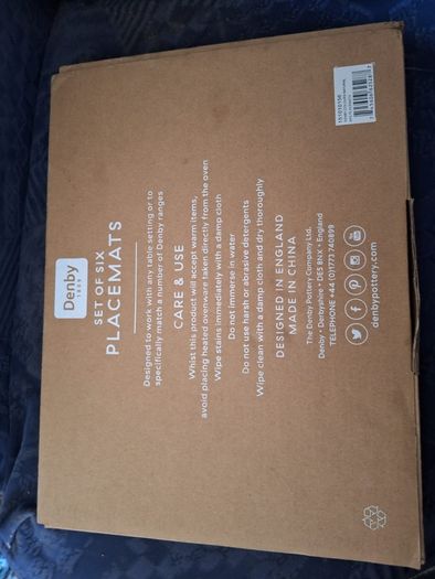 Set of 6 Denby placemats