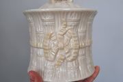 Vintage Belleek Biscuit Barrell