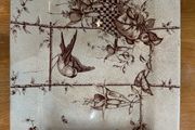 Antique Wallis Gimson &amp; Bird &amp; Fuchsia Pattern