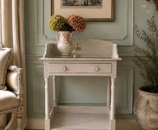 Vintage glass top Wash Stand. Fully restored