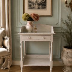 Vintage glass top Wash Stand. Fully restored