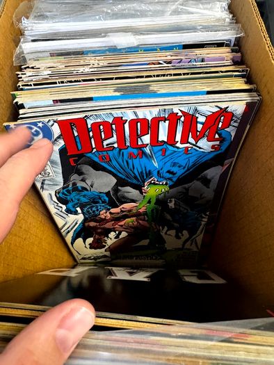 DC Long Comic Box w 250 comics for Sale (2)