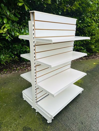 Shop Gondola Slatwall Shelving Bays With 8 Shelves