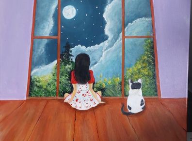 Acrylic Hand Painting final reduction