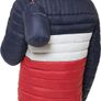 Tommy Hilfiger Men's Waterproof Ultra Loft Down Alternative Puffer Jacket, Midnight/Ice/Red Colorblock, XXL Image 3