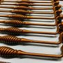 Decorative drawer handles , antique brass 275mm wide Image 3