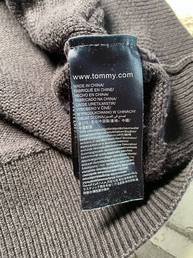 Tommy Hilfiger Mens Half Button-Down Navy Collared Jumper Size 2XL