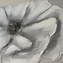Large 3D grey flower canvas picture Image 2