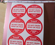Fragile Stickers / 100 / NEW