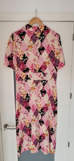 Nobody's Child pink floral midi Sz 14UK