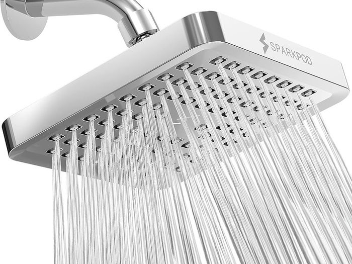 NEW SALE | Fixed Shower Head - High Pressure Rain - Luxury Modern Look - Easy No-Tool Installation - Perfect Adjustable Replacement for Your Bathroom Shower Heads (15 cm Square, Luxury Polished Chrome)