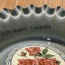 Vintage Wade Irish Porcelain Ashtray or Trinket Dish with a Rose Decal Image 2