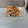Ladies gold sandals size 4 Image 4