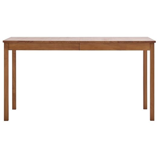 9 Piece Dining Set Pinewood Honey Brown