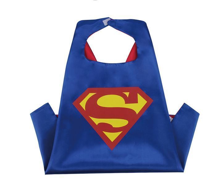 halloween kids costume/satin cape/superhero mask