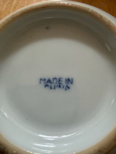 Vintage Bowl Oriental Blue and White
