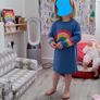 frugi rainbow jumper dress 4-5y Image 4