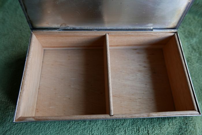 Vintage 1981 Silver Plated Box, beautifully engraved with a wooden interior