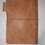 Handmade leather personal size notebook passport diary holder 17cm x 11cm with 4 elastics to hold your notebooks diaries etc and also a pen loop and a handmade notebook also FREE STANDARD POSTAGE INCLUDED Image 8