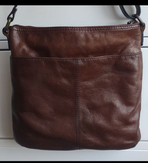 M&S Collection Genuine Leather Crossbody  Dark Tan
