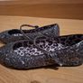 Girls grey sequin grey ballet next shoes Image 2