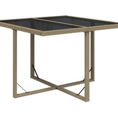 Rattan garden table