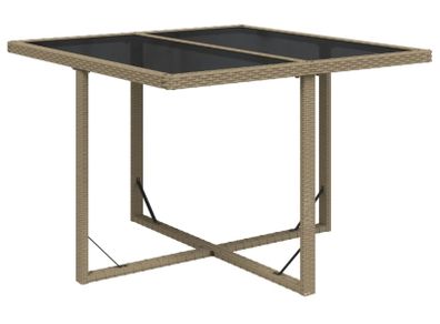 Rattan garden table