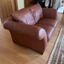 two seater italian leather sofa Image 2